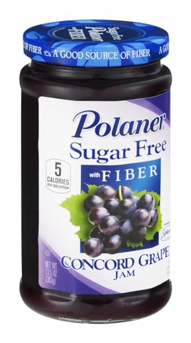 Polaner Sugar Free Concord Grape Jam With Fiber 13.5 oz - Pack of 12 image 2