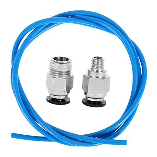 CHILDWEET Ptfe Compatible with Pneumatic Connector Kit Bowden Tube 3d Printer and Internal Metal Teeth, Stainless Steel 