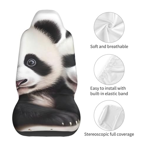 Housse de siège auto bébé panda pour protéger vos sièges avant de SUV