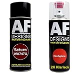 Alex Flittner Designs Bomboletta spray compatibile con Saturn WA747U Morello Red Basislack Smalto trasparente 2K bomboletta spray 400ml
