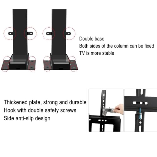 Soporte eléctrico para TV de pie ajustable con control remoto miniatura 4