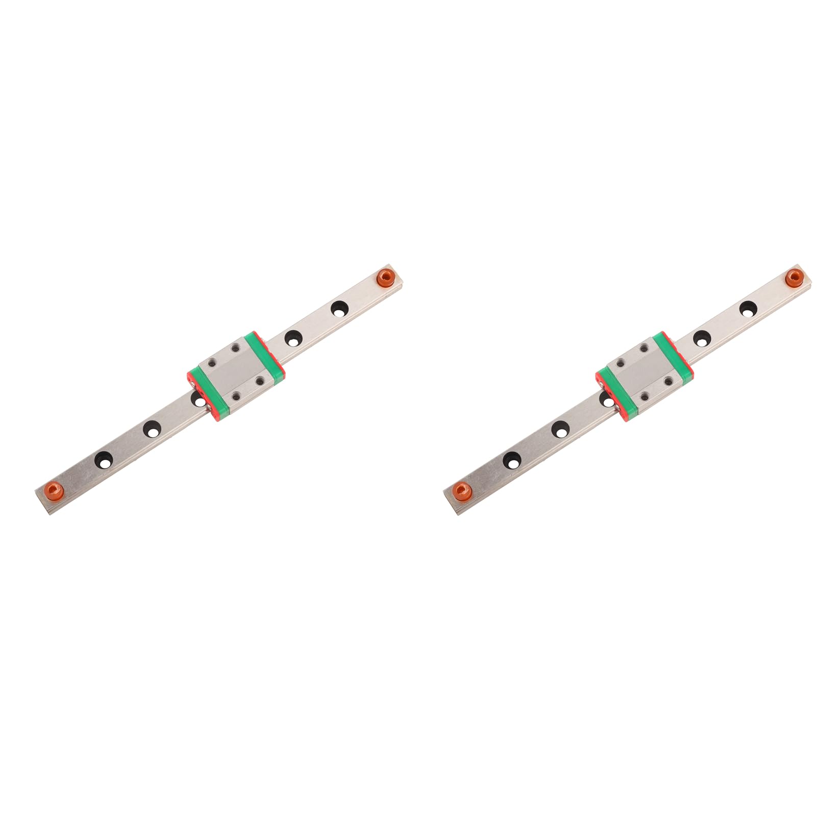 Linear Motion Rail, LML9B Miniature Rail Guide Rail 9mm Width Slide Block Bearing Steel, Suitable for Small Equipments, Strength, and Accuracy with Ball Retainer