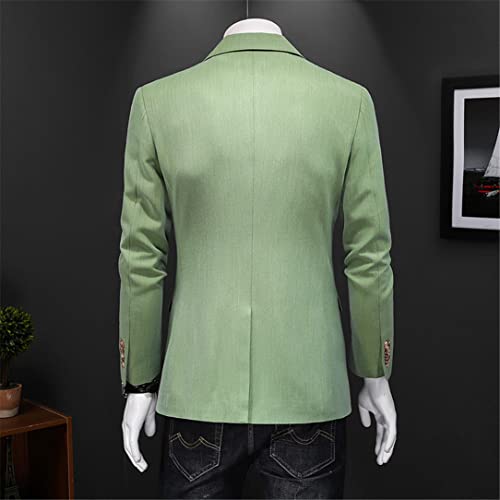 Herren Freizeitkleid Anzüge Singer Stage A Linie von Knöpfen Slim Fit Blazer und Hose – Bild 3