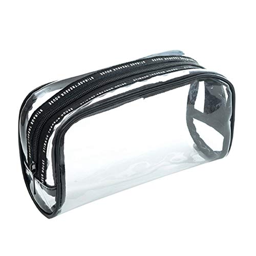 Preisvergleich Produktbild Hankyky Transparent wasserdichte Kosmetiktasche, PVC klar Vinyl Reißverschluss Make-up Beutel Urlaub, Bad und Organisation Tasche