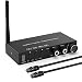 USB 192KHz DAC Digital to Analog Converter with Headphone Amplifier Built-in Bluetooth V5.0 Receiver Music Player Volume Adjustable Digital SPDIF TOSLINK to Stereo L/R & 3.5mm Jack