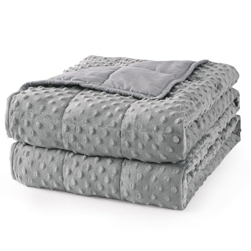Mr. Sandman Weighted Blanket for Adults, Queen Size 17 lbs, 60 x 80 Inches