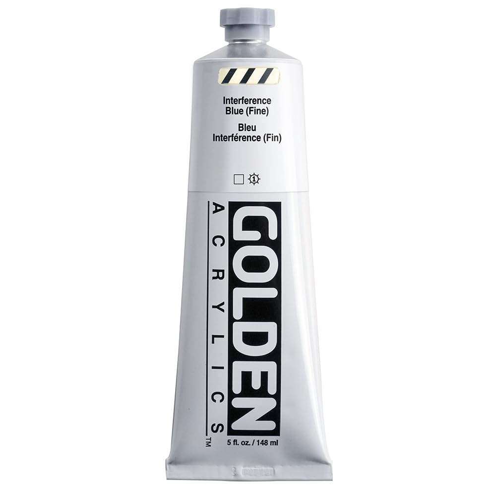 Golden : Heavy Body Acrylic Paint : 150ml : Blue Fine Interference — image 1