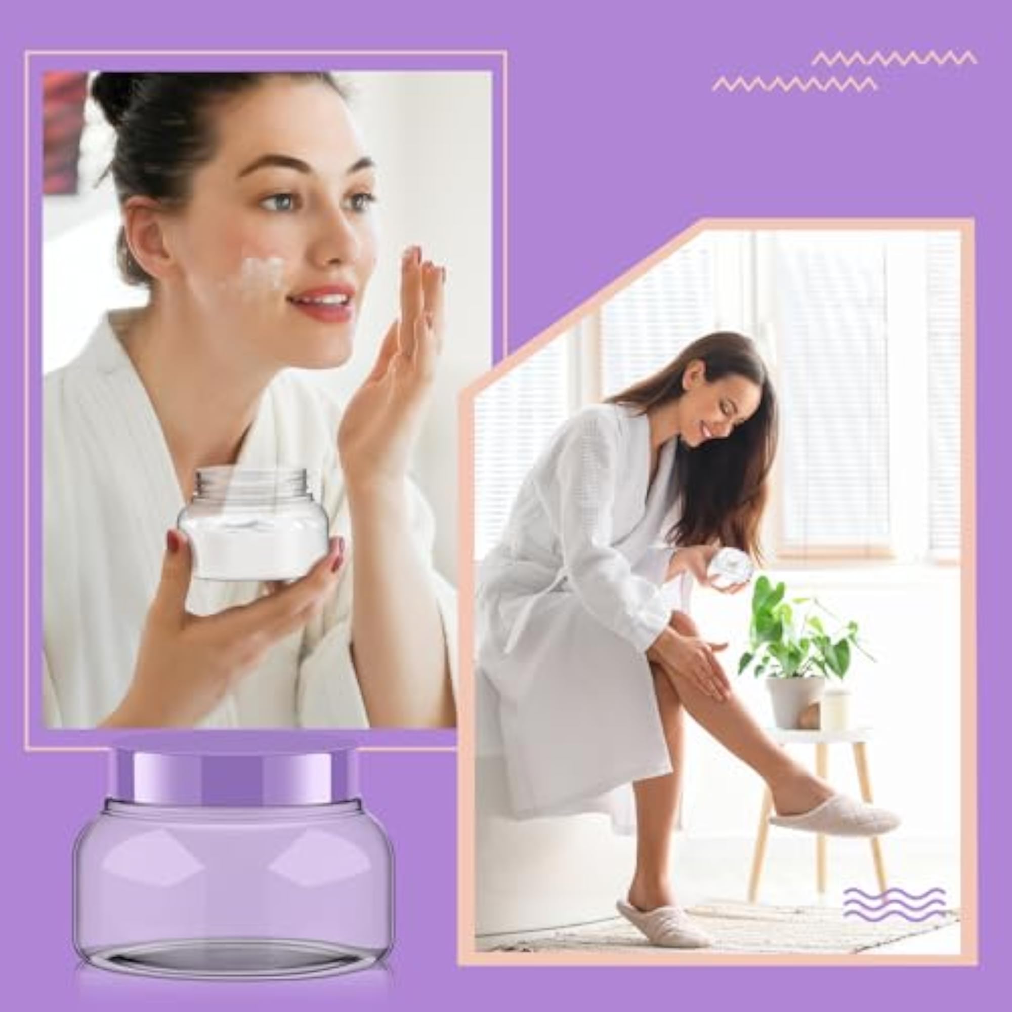 8 oz Plastic Containers with Lids for Body Scrub