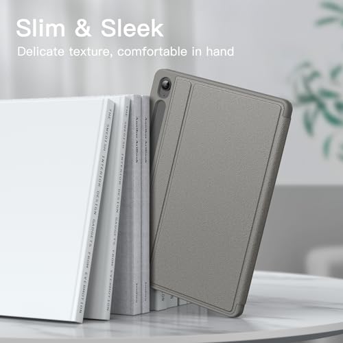 Image of JETech Cover Case for Samsung Galaxy Tab S10 Lite / S10 FE / S9 FE 10.9-Inch with S Pen Holder, Slim Folio Stand Protective Tablet Cover, Multi-Angle Viewing (Gray)