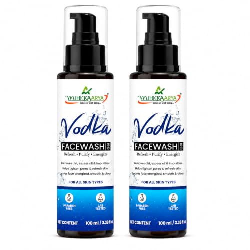 Image of Vodka Face Wash for Men & Women - Pack of 2 (100ml Each) | Deep Cleansing & Refreshing Skincare