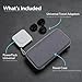 SnapWireless PowerPack Universal - 5 in 1 MagSafe Compatible Travel Charger | Universal Adapter | Travel Power Bank | Included Adapter Plug (Midnight Black)