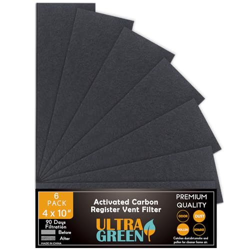 Encuentra reviews de Venta de pisos - cinco favoritos. 37 Filtro de ventilación de aire de 4 x 10 pulgadas, filtro de carbón activado de alta calidad, prefiltro de piso para trabajo en interior y hogar, purificador de aire...