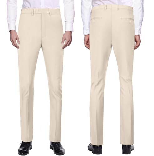 Mens 3 Piece Slim Fit Suit Set, 2 Button Solid Blazer Jacket Vest Pants Business Tuxedo4