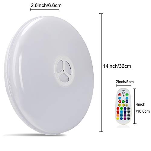 LED Smart Ceiling Light Fixtures 24W Wifi Flush Mount light with Bluetooth Speaker,Compatible with Alexa 