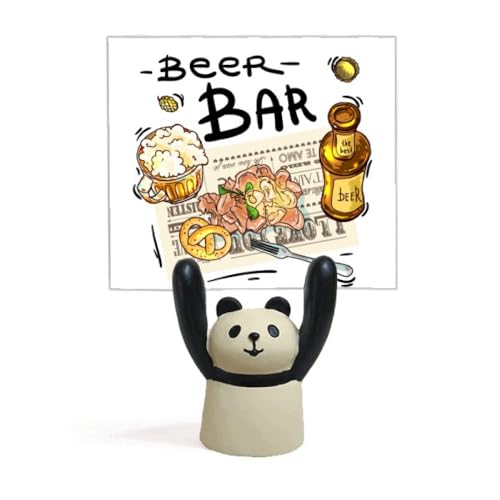 Support décoration panda pour ranger vos mémos volants sur un comptoir gourmet