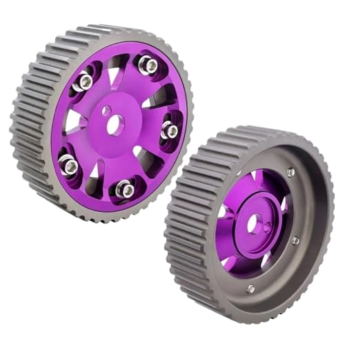 2Pcs Car Timing Cam Gear Pulley Kit Adjustable Aluminium Engine Cam Gears Compatible For Mitsubishi Lancer Mirage 4G92 4G93 SOHC 1991-1996