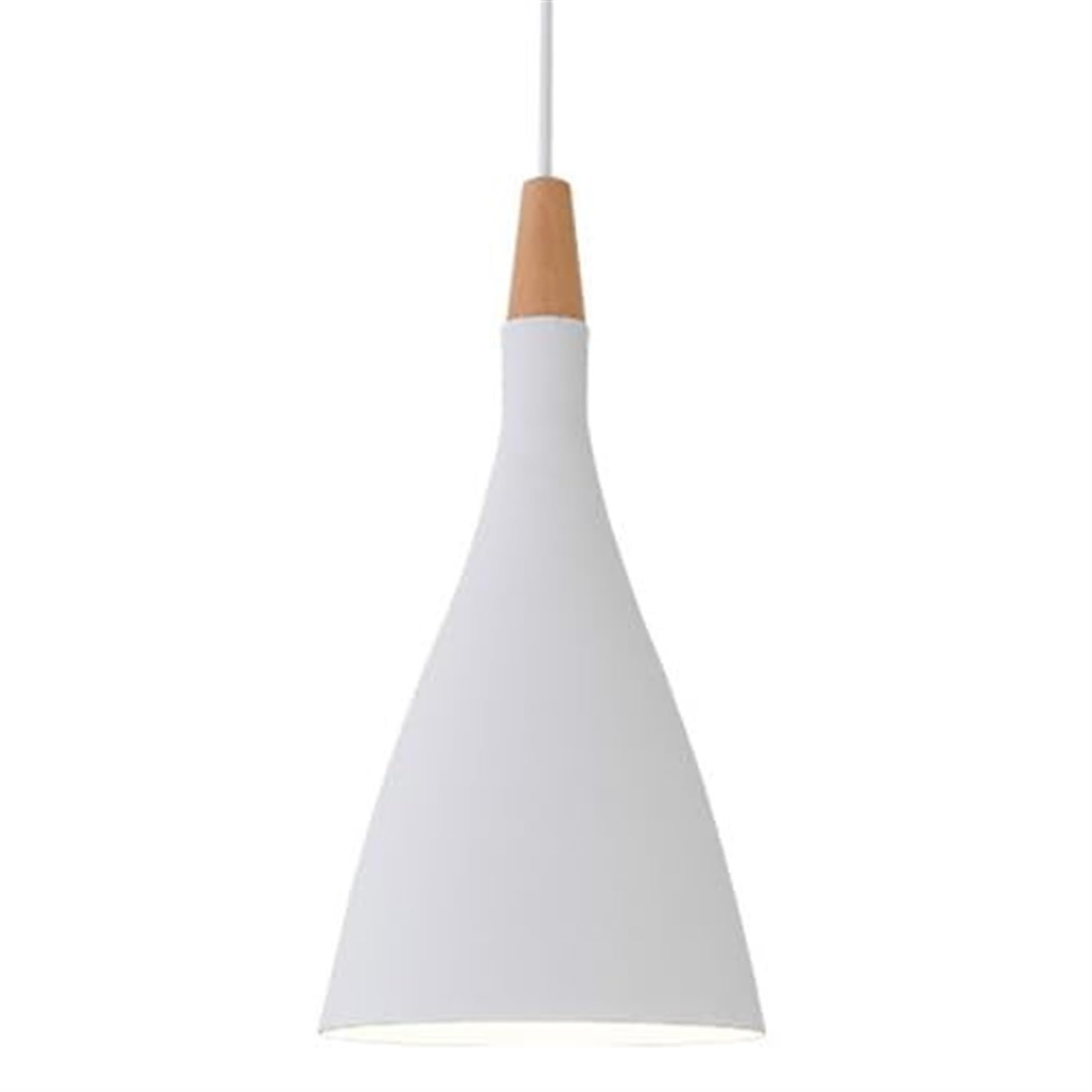 HXYSXHJUO Minimalist Iron Chandelier - Single-Head Pendant Light with E27 Base for Balcony and Bar(White)