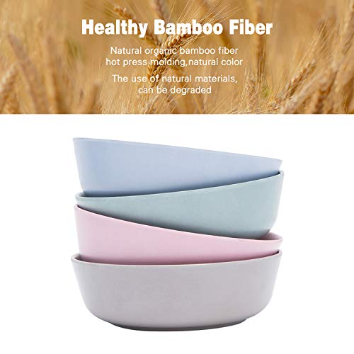 4pcs Bamboo Kids Bowls (20 fl oz) for Baby Feeding, Non Toxic