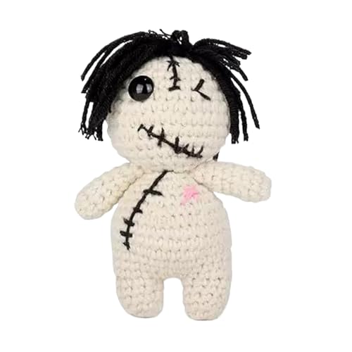 Generico Crochet de apoyo emocional - muñeca inspirada en peluche horrible | Con tarjeta , decoración de escritorio para el cabestro de librería de estudio en casa