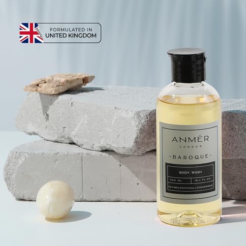Image of LONDON Baroque Luxury Body Wash Shower Gel for Men & Women | Moisturizing with Natural Oils | Gentle on Sensitive Skin | 300 ml