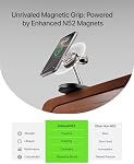 Intoval Fast Charging Station for Magsafe Apple Devices, Wireless Charger for iPhone, 3 in 1 Charger Stand for magsafe for iPhone 17/16/15/14/13/12, Apple Watch & AirPods. (Black)