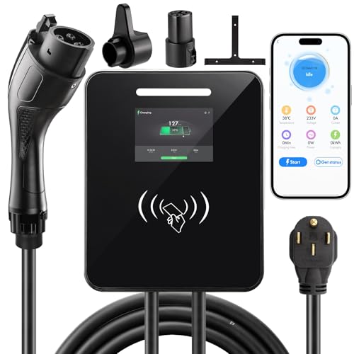 48A Level 2 EV Charger, 240V 11.5kW High-Speed J1772 Electric Vehicle Charger with 20ft NEMA 14-50 Plug, Smart APP/Wi-Fi Control