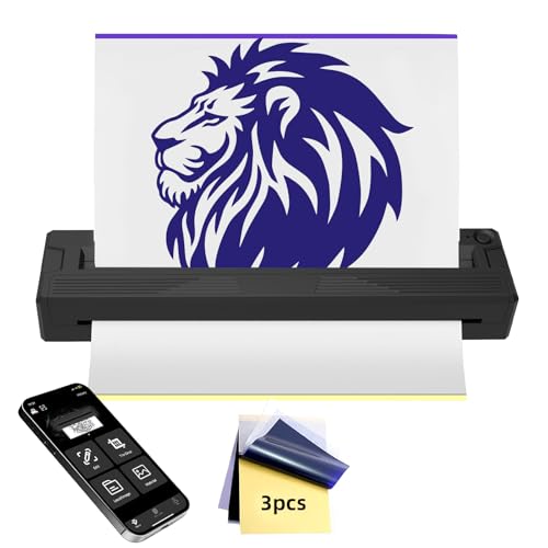 Tattoo Stencil Printer Machine for Tattoo Beginners&Artists,with 3pcs...