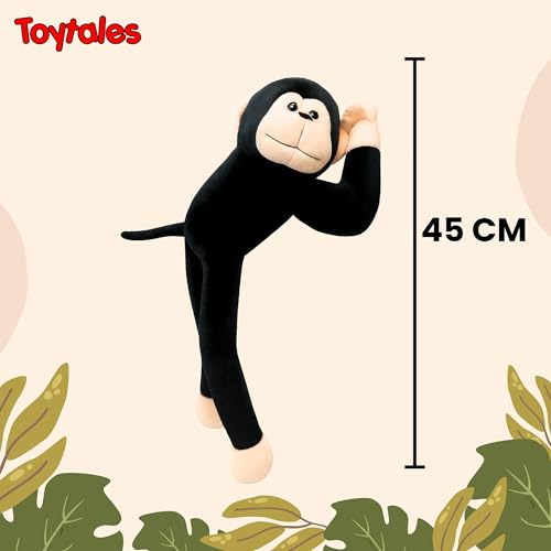 Image of TOYTALES Soft Toy Combo - Black Monkey & Cute Penguin Plush Stuffed Toys for Kids