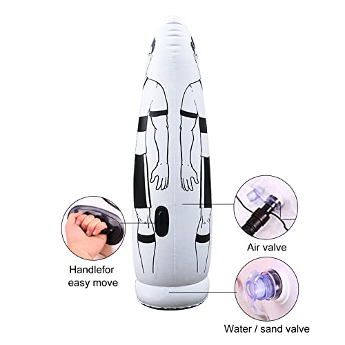 Alftek Freistoß Dummies 1.75m Fußball Kinder Erwachsene Fußballtraining Fußball Dummy Boxsack, Torwart Keeper Tumbler Aufblasbarer Trainingspuppe