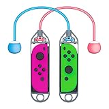 RALAN Jump Rope Compatible with Nintendo Switch Jump Rope Challenge, Adjustable Skipping Rope for Switch Joy-Con .