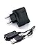 Produktbild USB Lade Set, Stecker Netzteil - ego Ladekabel und USB Wandadapter für Ihre E-Zigarette, z.b. ego-T, eVod, ego-K, ego-W