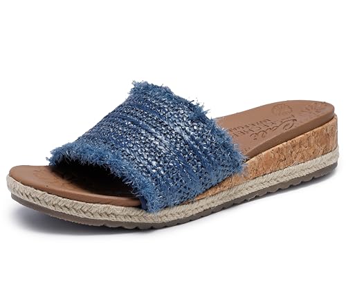 Skechers Women's Breezie-Radiant Feels Slide Sandal, Navy, 7 by Skechers - Used condition - CA$40.33