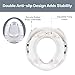 Potty Training Seat for Toddler Boys & Girls, Ergonomic Portable Baby Toilet Shape with Non-Slip Handles, Cushioned Seat for Kids Comfort, Splash Guard & Backrest Toilet Seat, Includes Free Brush