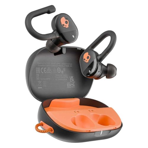 Skullcandy Push Play Active Wireless Earbuds - True Black/Orange - image 4