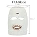 FK FORKICKS Knitted Balaclava Ski Mask - 3 Hole Full Face Winter Warm Beanie with Adjustable Thermal Fleece Lining for Men & Women Outdoor Sports (Skiing/Cycling/Hiking) White