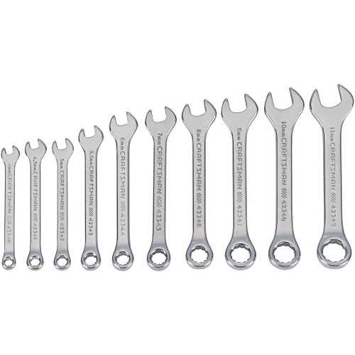 Craftsman Wrench Set, Mm And Sae Combination, 10 Piece (Cmmt42339) #TOP2
