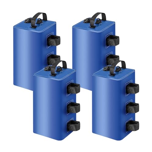 ウェイトバッグ テント重り 砂袋 タープ テント用 重り 4個入り テントウエイト 重し袋 風対策 固定ベルト 20L マルチウエイト 注水式 錘 ウェイト ビーチパラソル用 キャンプ用品 キャンプ コンパクト キャンプ アウトドア タープ用