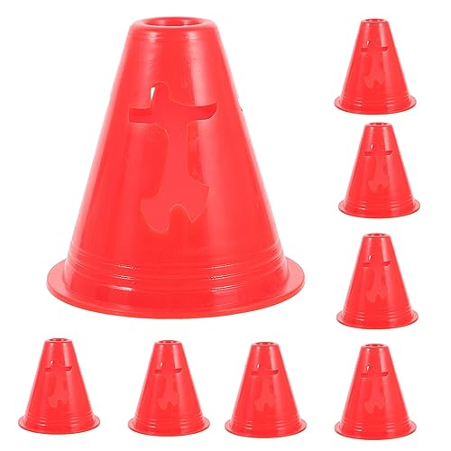 HONMEET 10pièces Cônes Exercice Petits Cônes Numérotés pour Entraînement De Football Salle De Classe Sport Patinage à roulettes