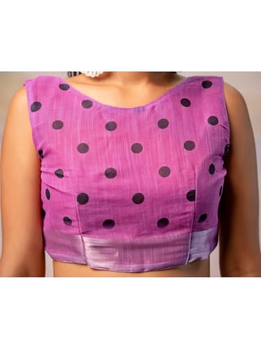 Image of Satrani Women's Linen Printed Ready To Wear Saree with Unstitched Blouse Piece