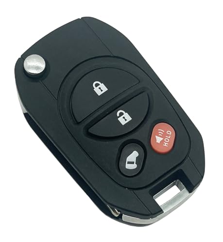 Réparer clé cassée Toyota - Coque de remplacement pliable 4 boutons pour Tacoma Sequoia