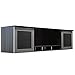 Mayline MNH72LGS Medina Series Laminate Hutch with Glass Doors, 72w x 15d x 18 1/4h, Gray Steel