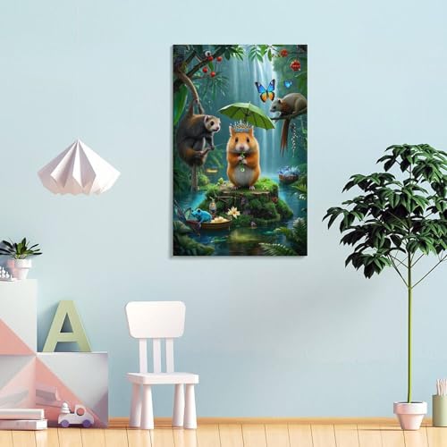 Impression sur toile hamster premium 12x18inch haute définition
