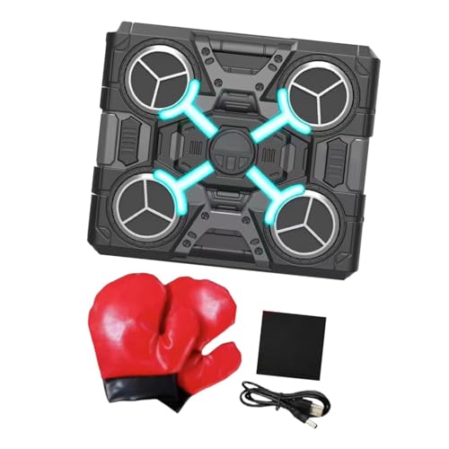 Harilla Musik-Boxmaschine, Boxtrainer, Sanda, Haushalt, mit Handschuhen, Übungsmusik-Boxmaschine, Wandziel-Stanzpolster, Ohne Bluetooth