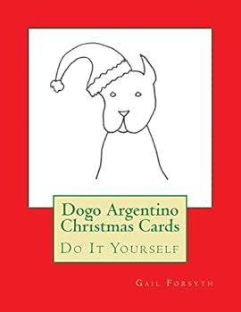 Paperback Dogo Argentino Christmas Cards: Do It Yourself Book