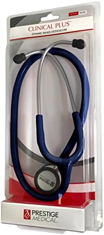 Prestige Medical Clinical Plus Dynamic Range Stethoscope with Clamshell Packaging, Navy