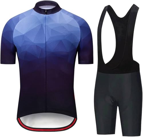 Maillot de cyclisme pour homme avec cuissard rembourré haute densité ergonomique