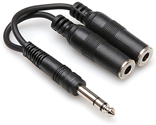 HOSA - YPP-118 - Y Cable - 1/4 in TRS to Dual 1/4 in TRSF