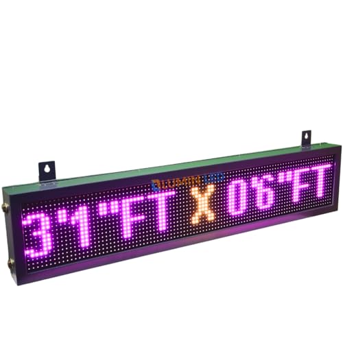 Image of Multicolor Scrolling Display / P10 Scrolling display LED scrolling display board with Wi-Fi - Mobile App /pc (SIZE-3'1 inch FT X 0'6 inch FT)