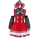 Nishikino Maki Cosplay Costumes Lolita Girls Fancy Maid Candy Dress For Halloween Carnival Party (Custom Made, Female)