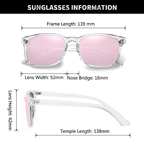 DUSHINE Polarized Sunglasses for Women Classic Retro Style UV400 Protection (3 Pack)4